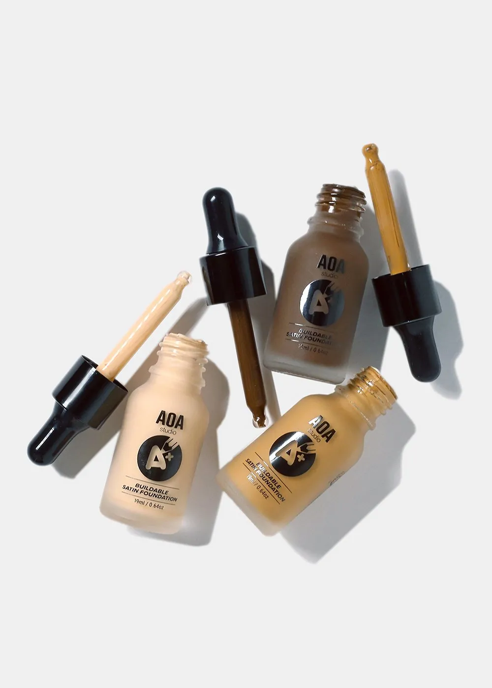 A : AOA Drop Liquid Foundation - Dark Tones