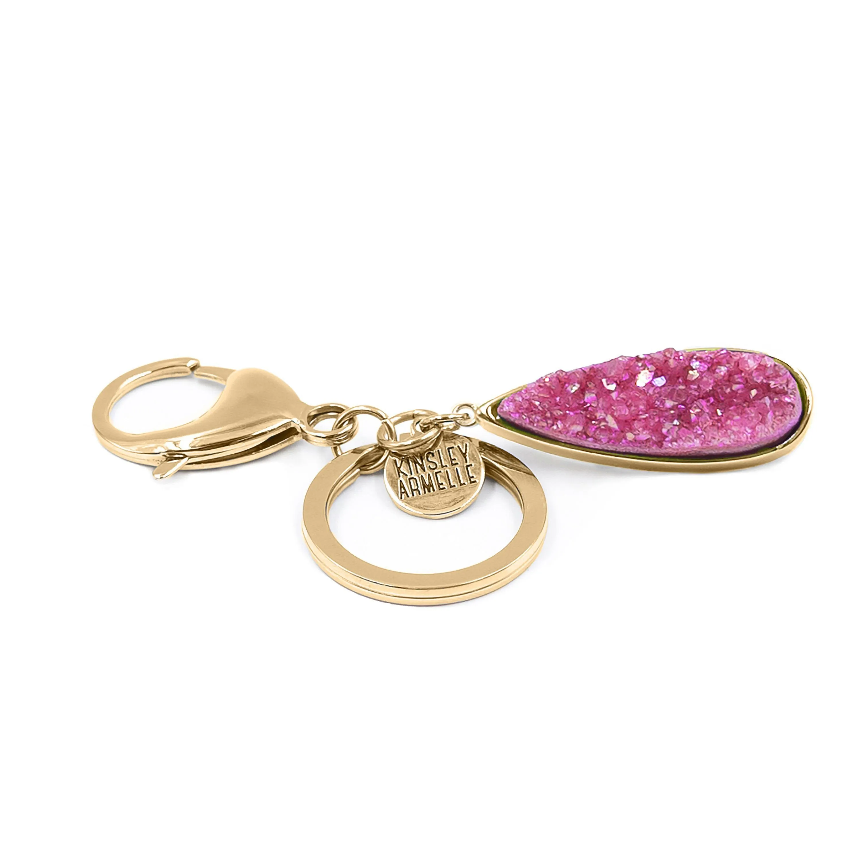 Accessory Collection -  Blush Quartz Drop Keychain (Wholesale)