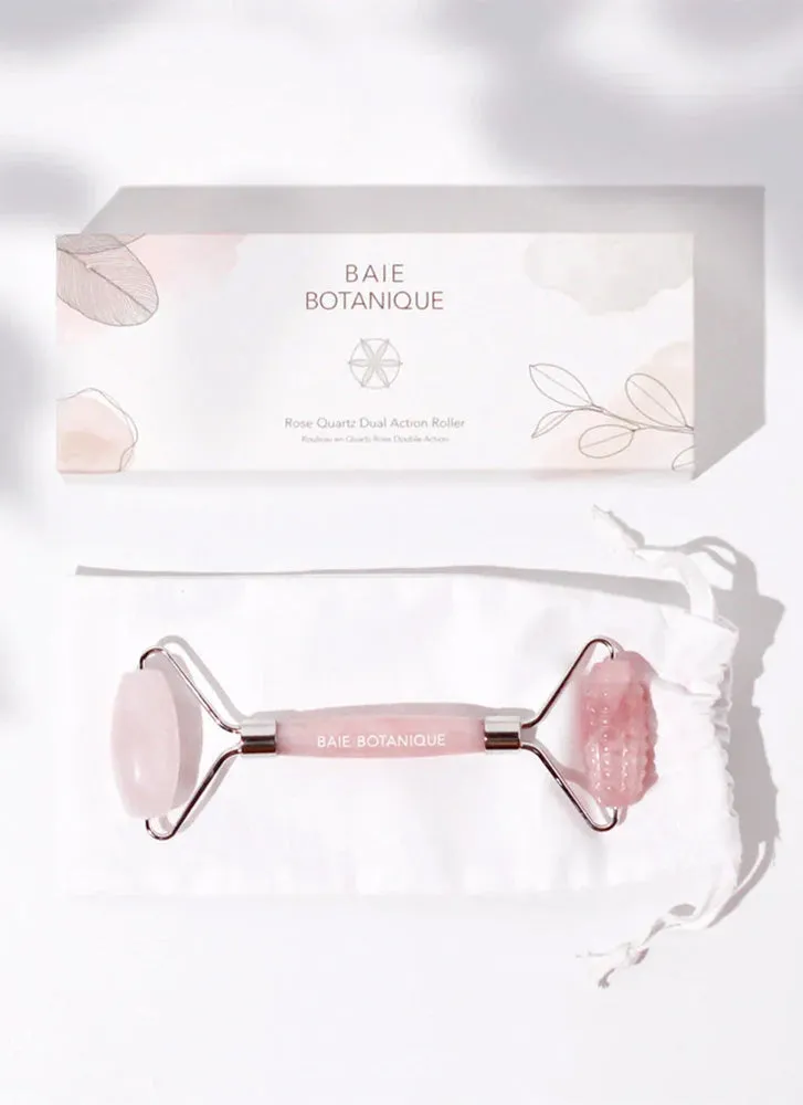 Baie Botanique Rose Quartz Dual Action Roller