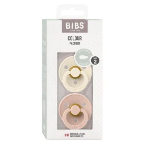 Bibs Color Symmetrical Ivory & Blush - Size 2 (Pack Of 2)