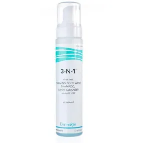 Dermarite 3-n-1 Cleansing Foam, No-Rinse, Latex-Free 7-3/4 oz