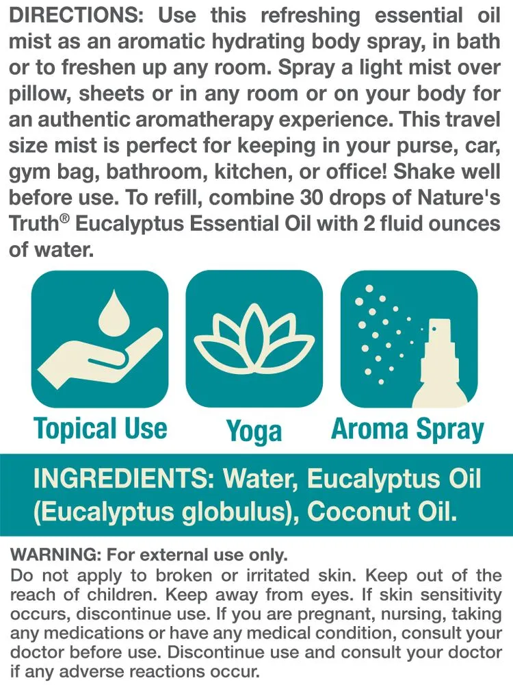 Eucalyptus Essential Oil Mist Spray