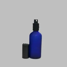 Glass Bottle Frosted Blue & Atomiser