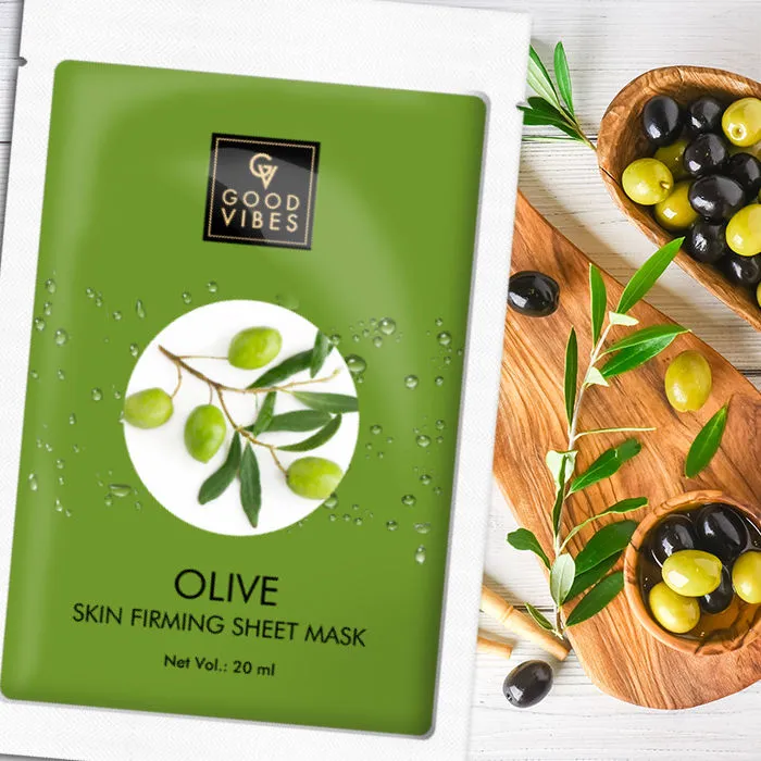 Good Vibes Skin Firming Sheet Mask - Olive (20 ml)