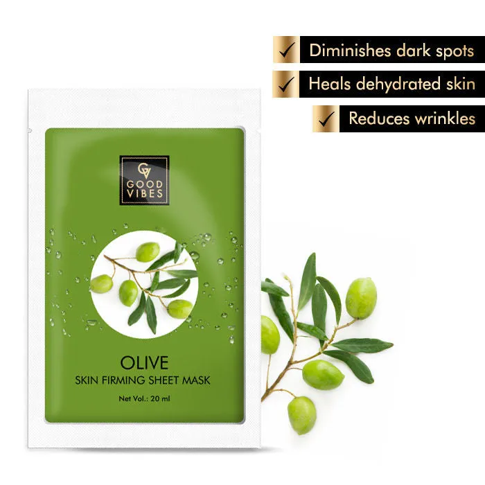 Good Vibes Skin Firming Sheet Mask - Olive (20 ml)