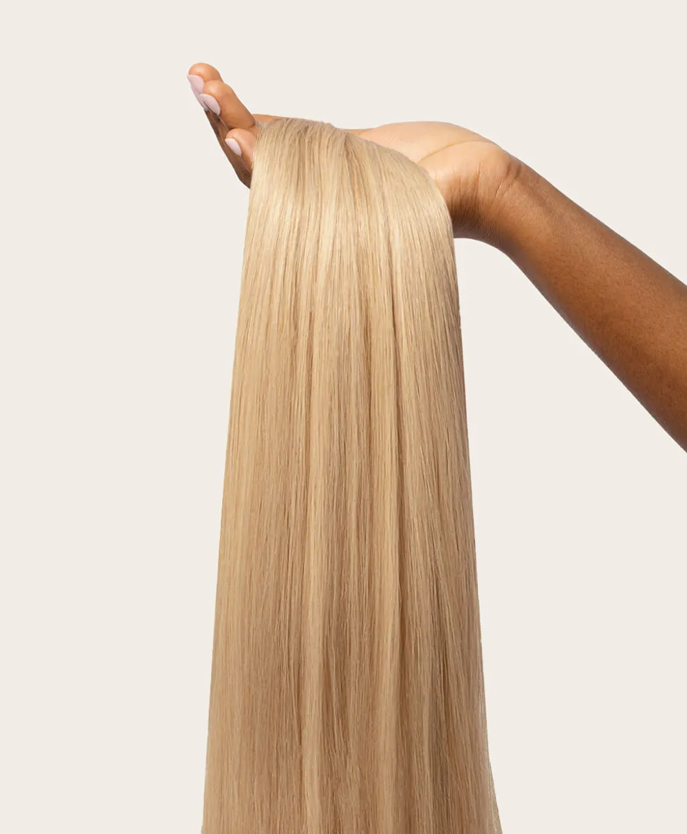 Light Sandy Blonde, 12" Seamless Clip-In Hair Extensions, #24 | 140g