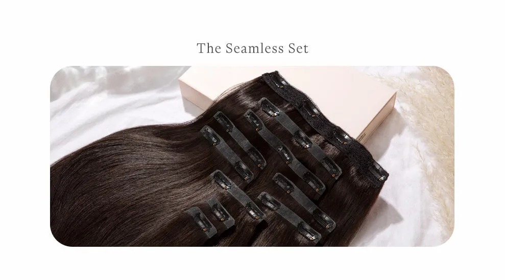 Light Sandy Blonde, 12" Seamless Clip-In Hair Extensions, #24 | 140g