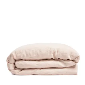 Linen duvet cover blush