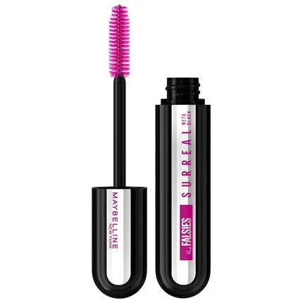 Maybelline New York False Eyelash Mascara hybrid fiber technology and lengthening spiral brush The Falsies Surreal Mascara 10 ml