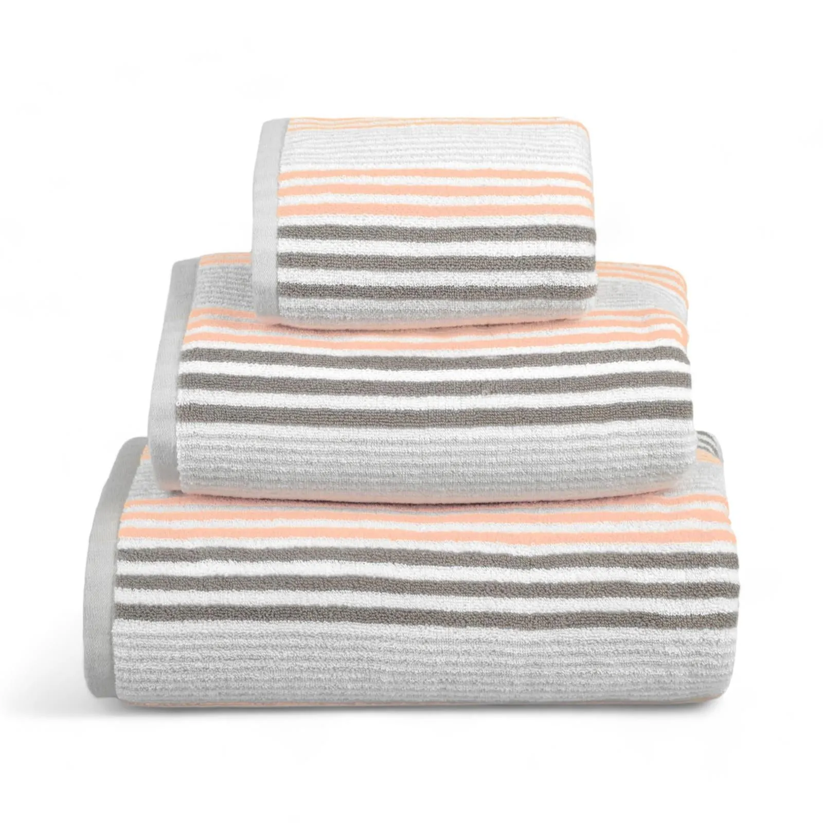 Merlin Stripe Towel Blush