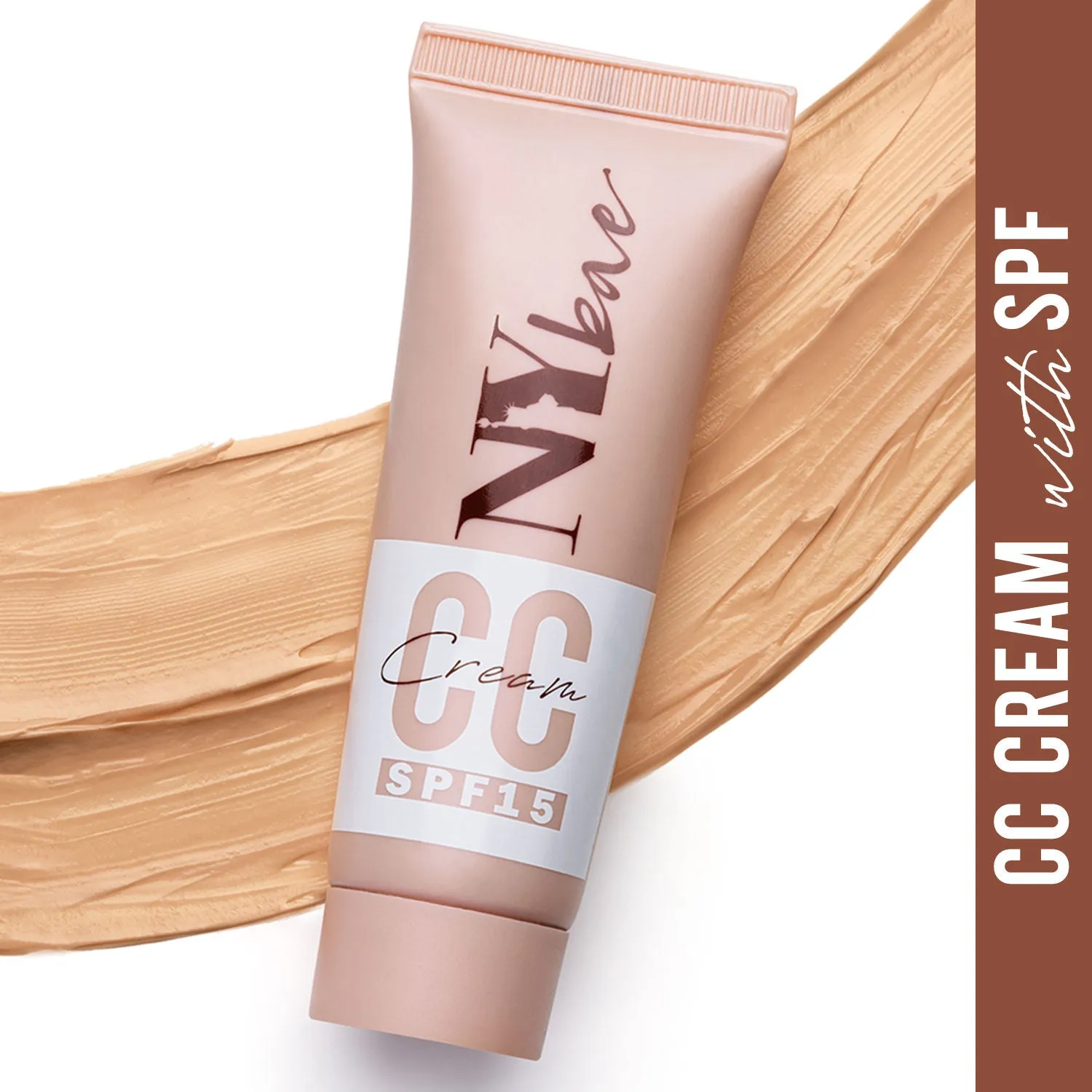 NY Bae CC Cream with SPF 15 | Sun Protection | Hydrating | Evens Skin Tone | Enriched with Vitamins | Hides Imperfections | Very Fair Skin Tone | Cool Undertone - Cool Cheese 01(20g)