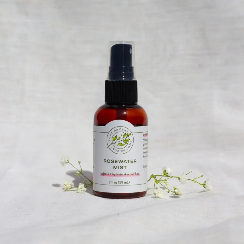 Rosewater Mist for Skincare - Hydrating and Refreshing Facial Spray for Moisturizing Your Skin and Hair Hydrate Moisturize