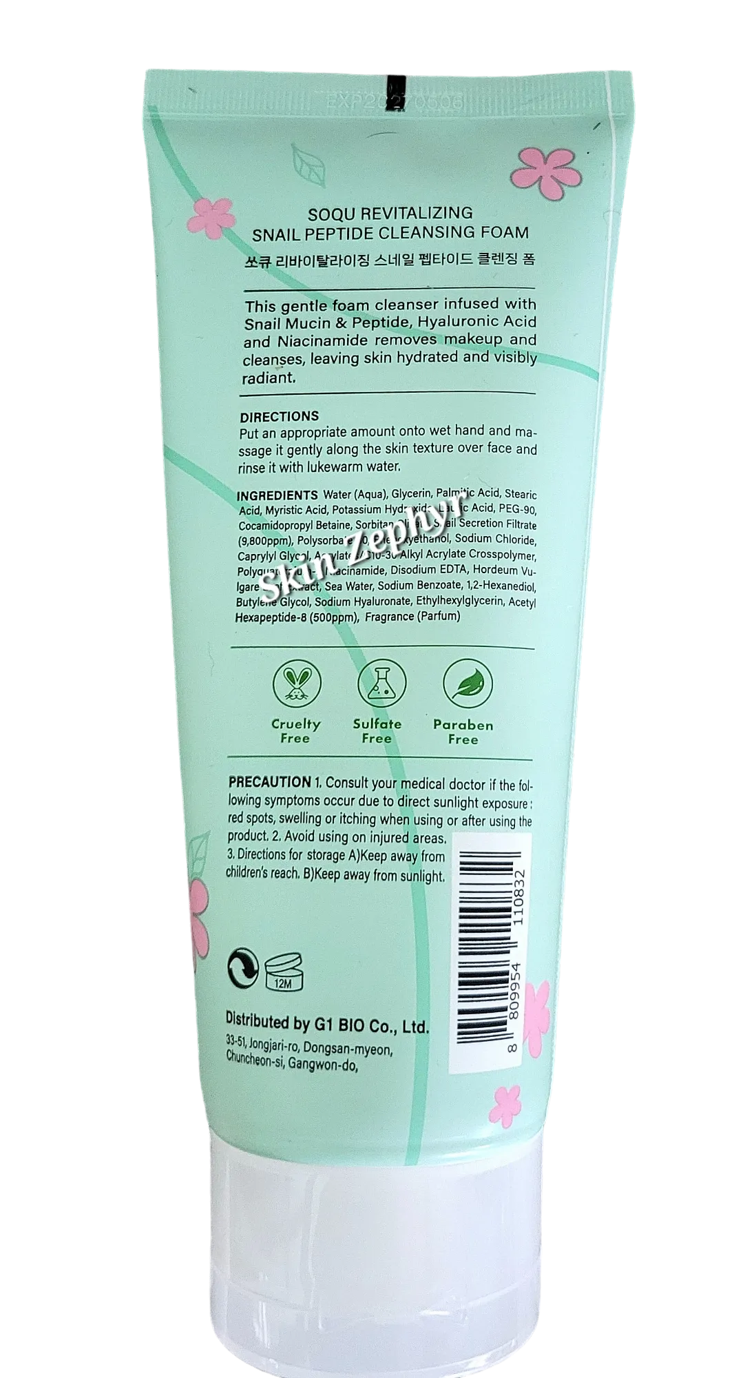 Soqu Revitalizing Snail Peptide Cleansing Foam