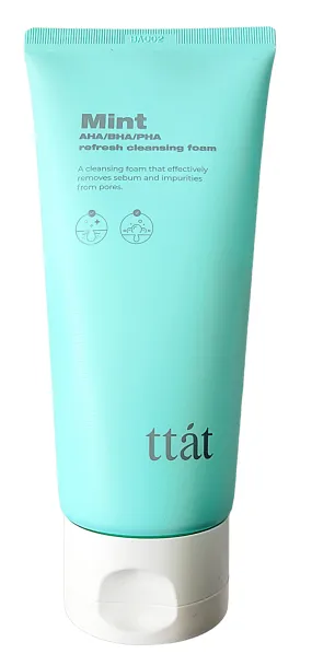 TTAT Mint AHA/BHA/PHA Refresh Cleansing Foam